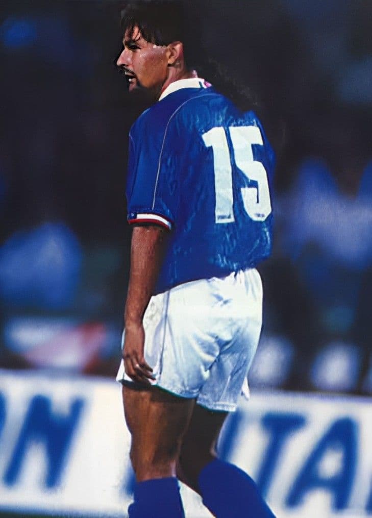 95 イタリア ホーム 半袖 No.15 ロベルト バッジョ ユニフォーム