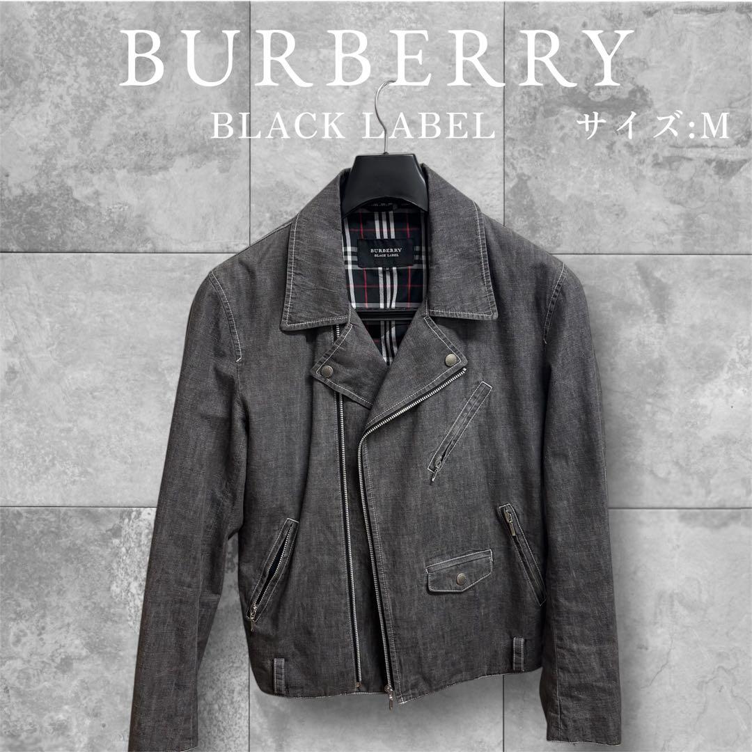 希少★BURBERRY BLACK LABELバーバリー ライダースジャケット