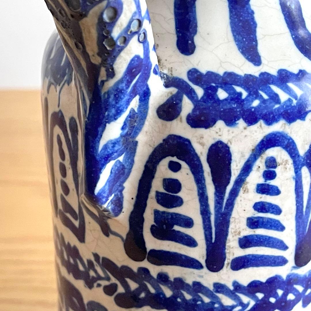 スペイン グラナダ陶器 ビネガーポット アンティーク ピッチャー 一輪挿し 花瓶