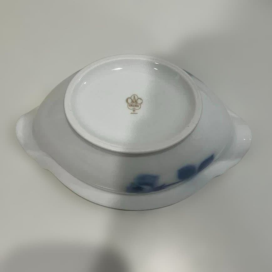 大倉陶園ブルーローズ　グレービー　スープ皿　ソース入れ