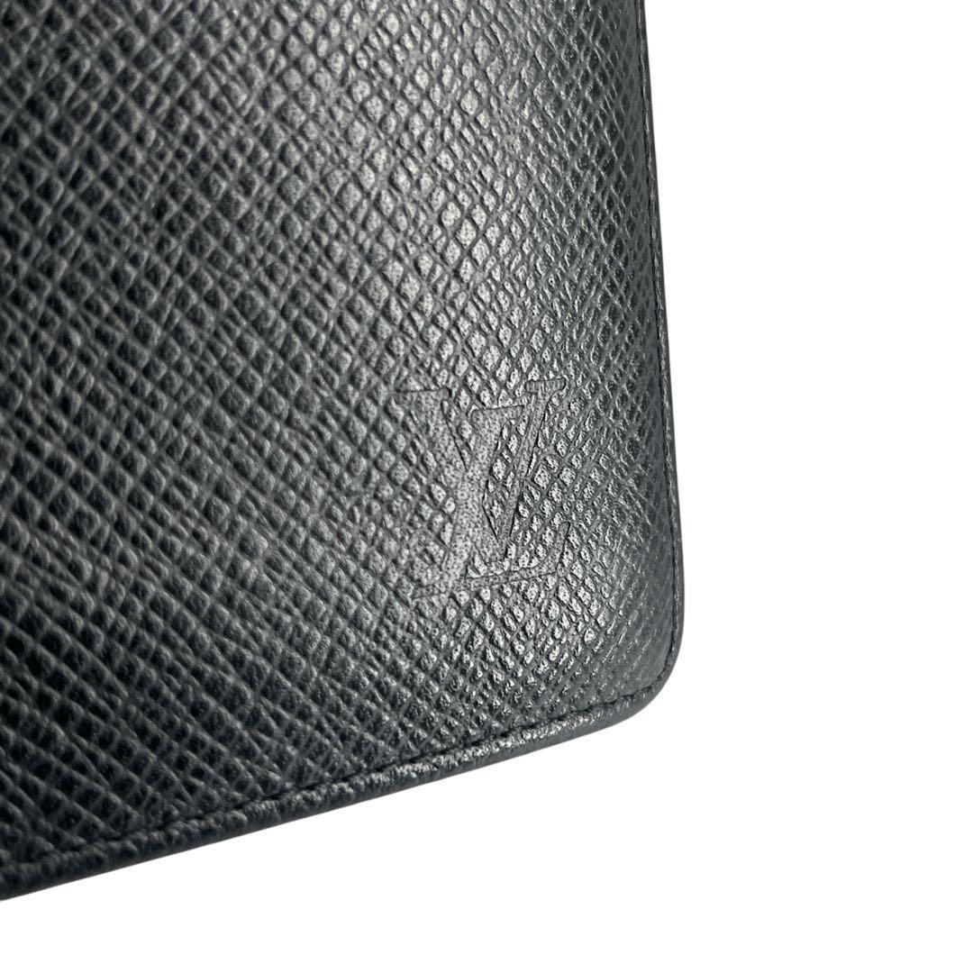 ルイヴィトン　長財布　タイガ　ポルトフォイユ・ブラザ　プラザ　レザー　ブラック