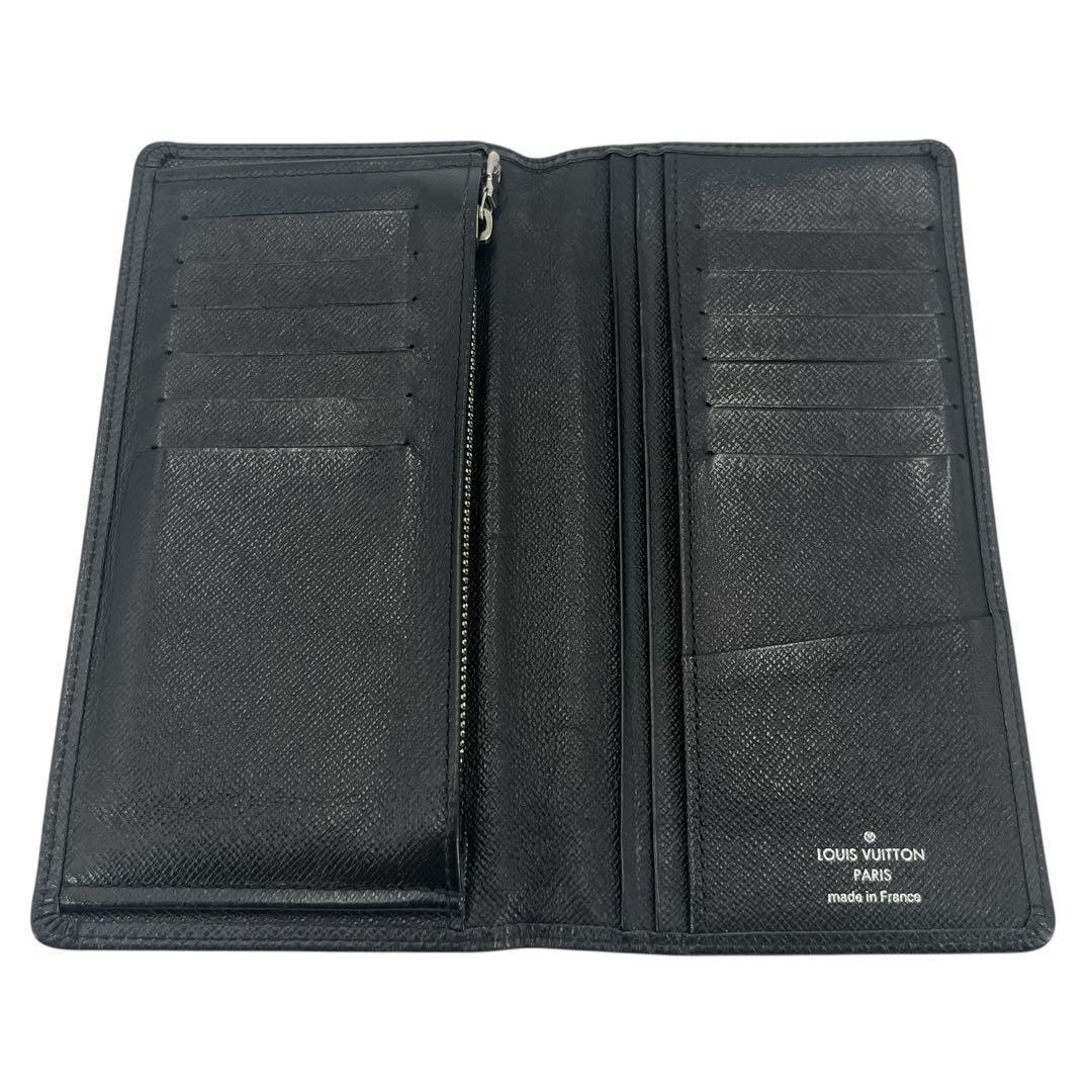 ルイヴィトン　長財布　タイガ　ポルトフォイユ・ブラザ　プラザ　レザー　ブラック