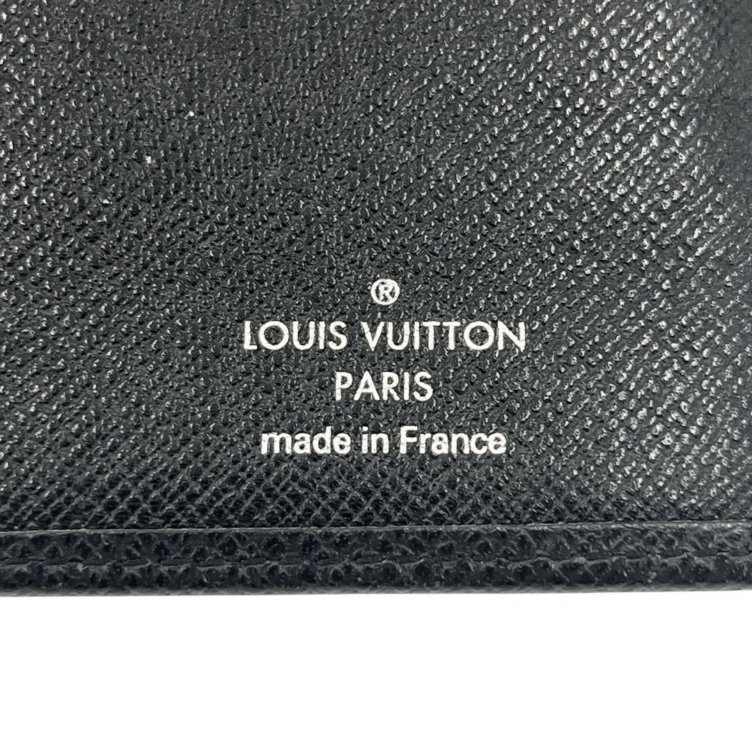 ルイヴィトン　長財布　タイガ　ポルトフォイユ・ブラザ　プラザ　レザー　ブラック