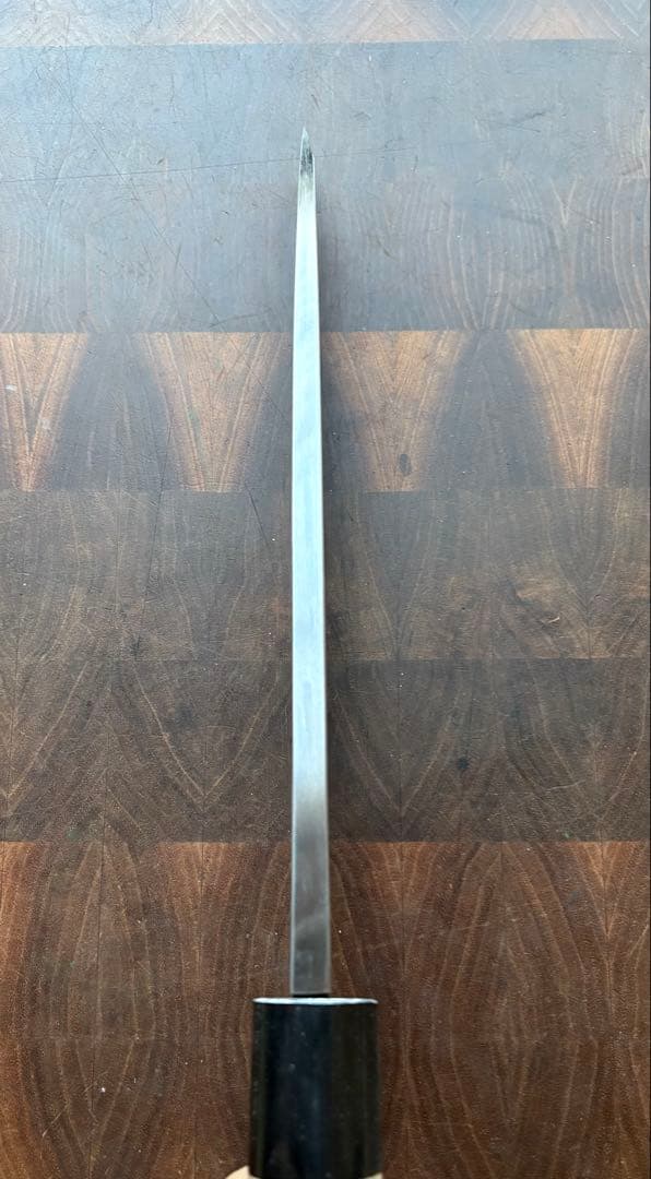 堺打刃物　霞　大　出刃　240mm 包丁　白鋼　和包丁　水牛朴柄　本職