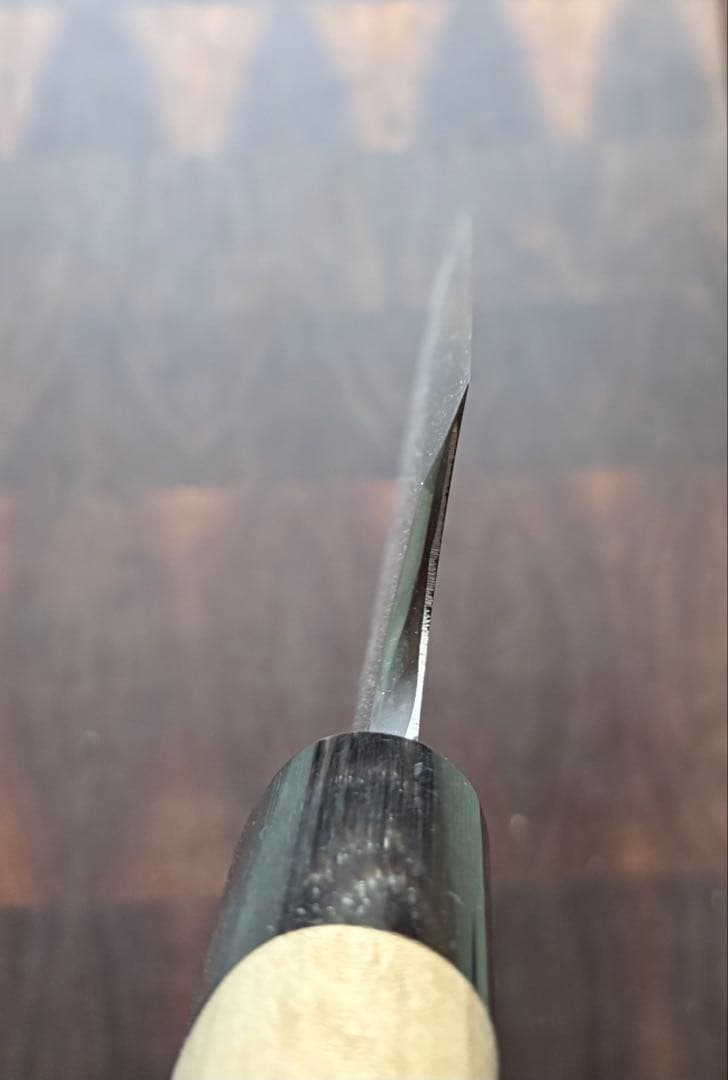 堺打刃物　霞　大　出刃　240mm 包丁　白鋼　和包丁　水牛朴柄　本職