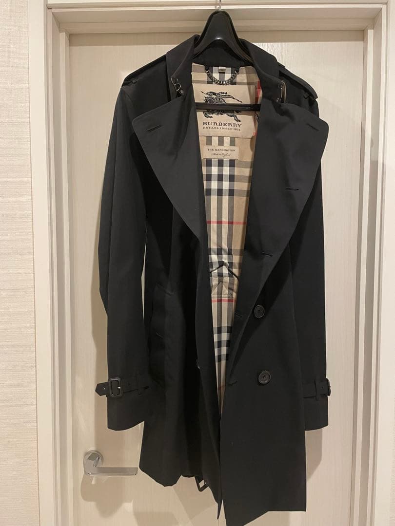 専用Burberry ブラック トレンチコート　ケンジントン　ミッド50 美品