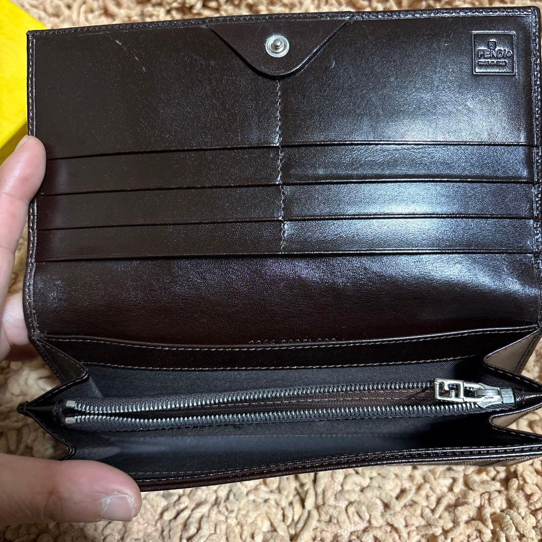 オールド FENDI キャンバス ズッカ柄　長財布 箱付き