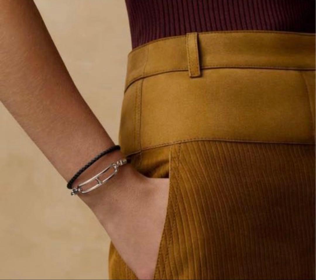 最終価格　エルメス レザーブレスレットルリドゥブルトゥール