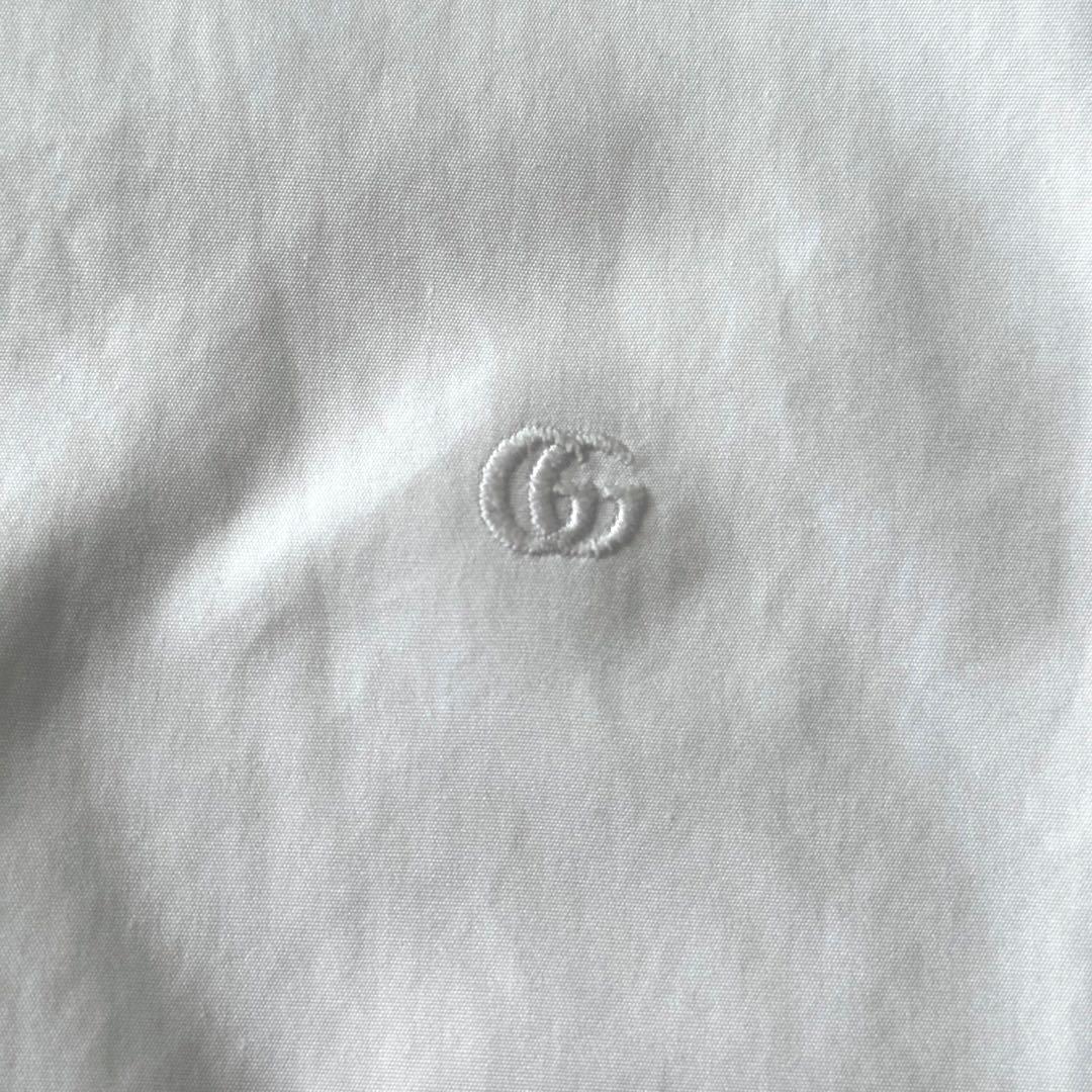 GUCCI 現行タグ ダブルカフスシャツ フレンチカフスシャツ ホワイト S M