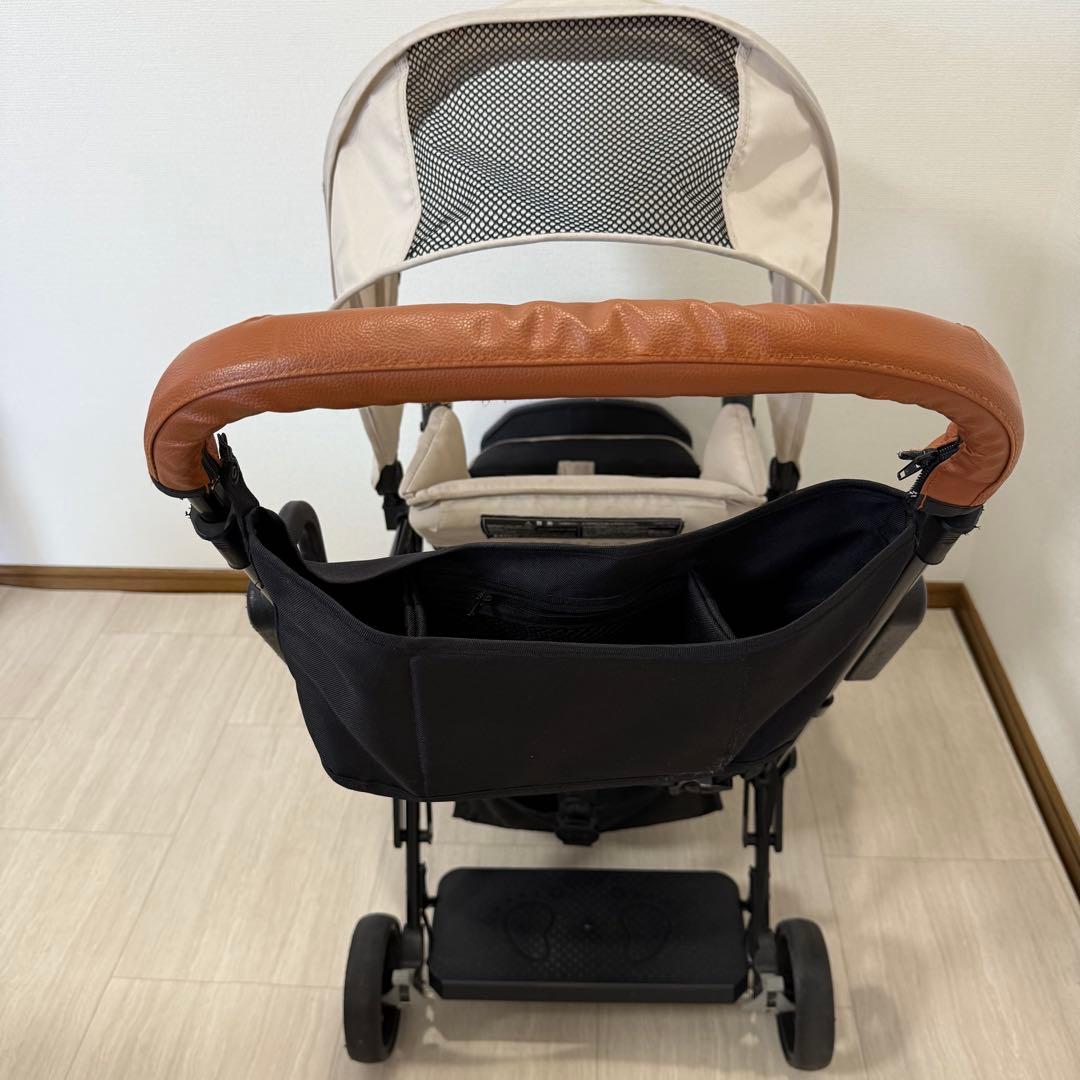 【美品】カトージ2人乗りベビーカー 二人でゴー ベージュ