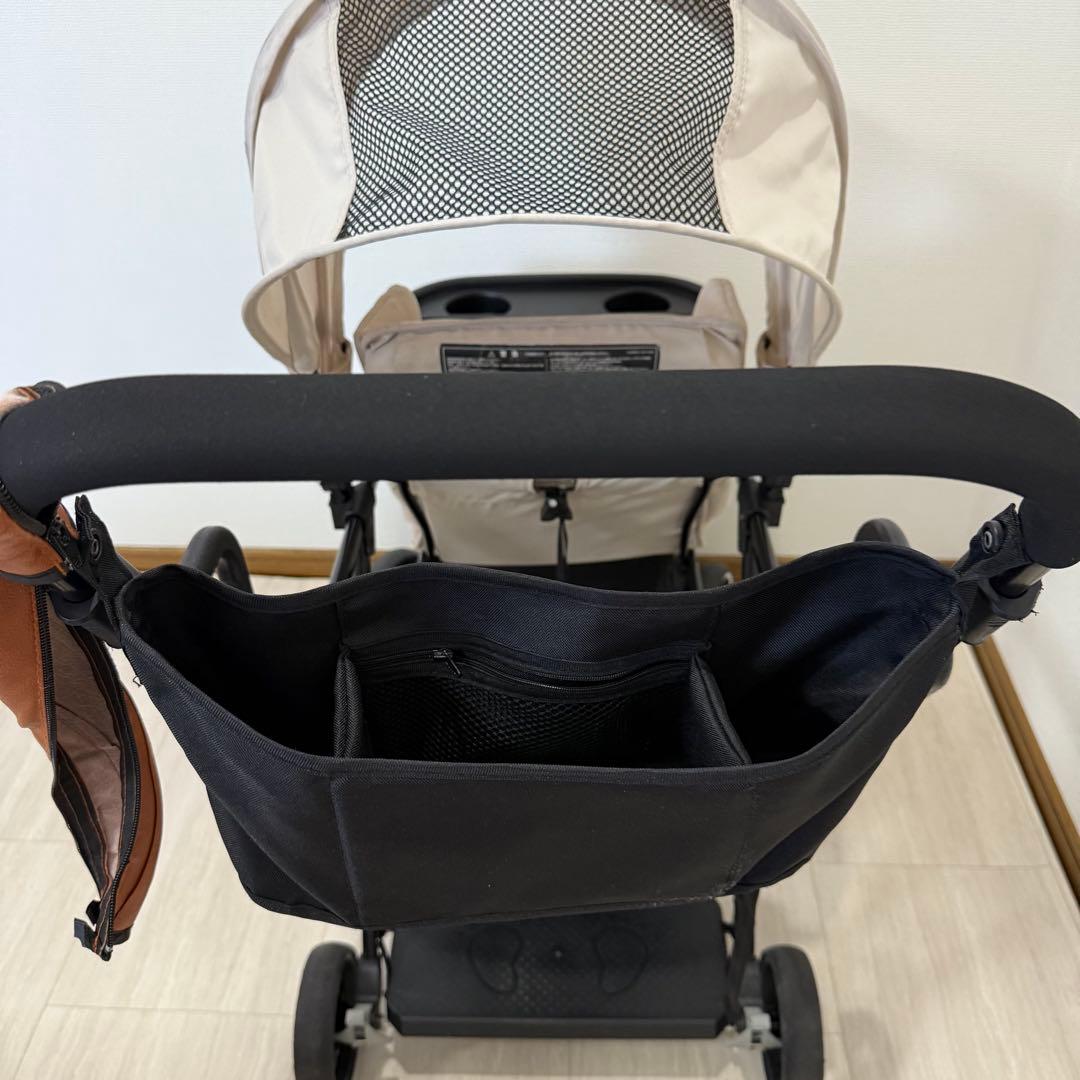 【美品】カトージ2人乗りベビーカー 二人でゴー ベージュ