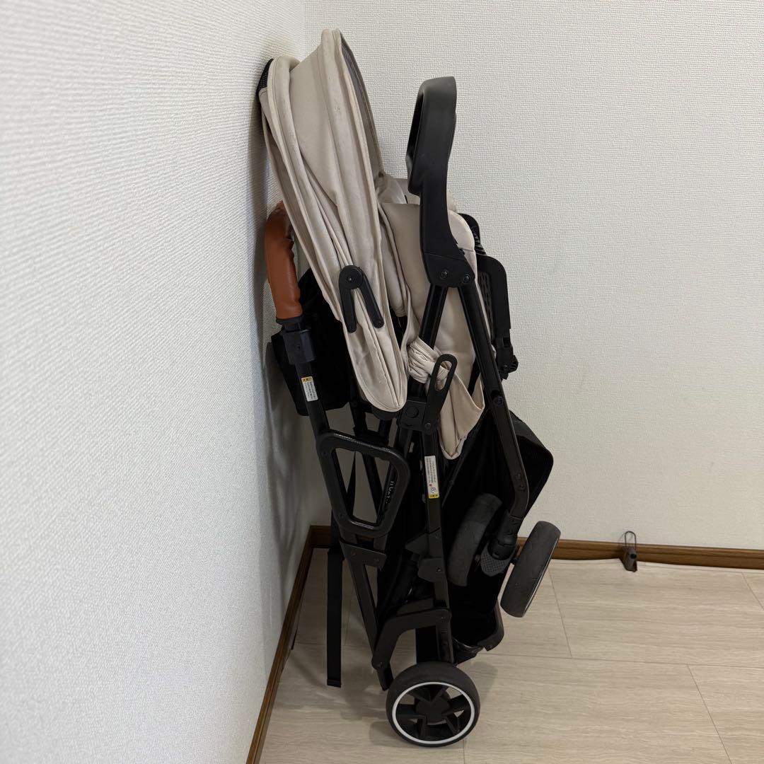 【美品】カトージ2人乗りベビーカー 二人でゴー ベージュ