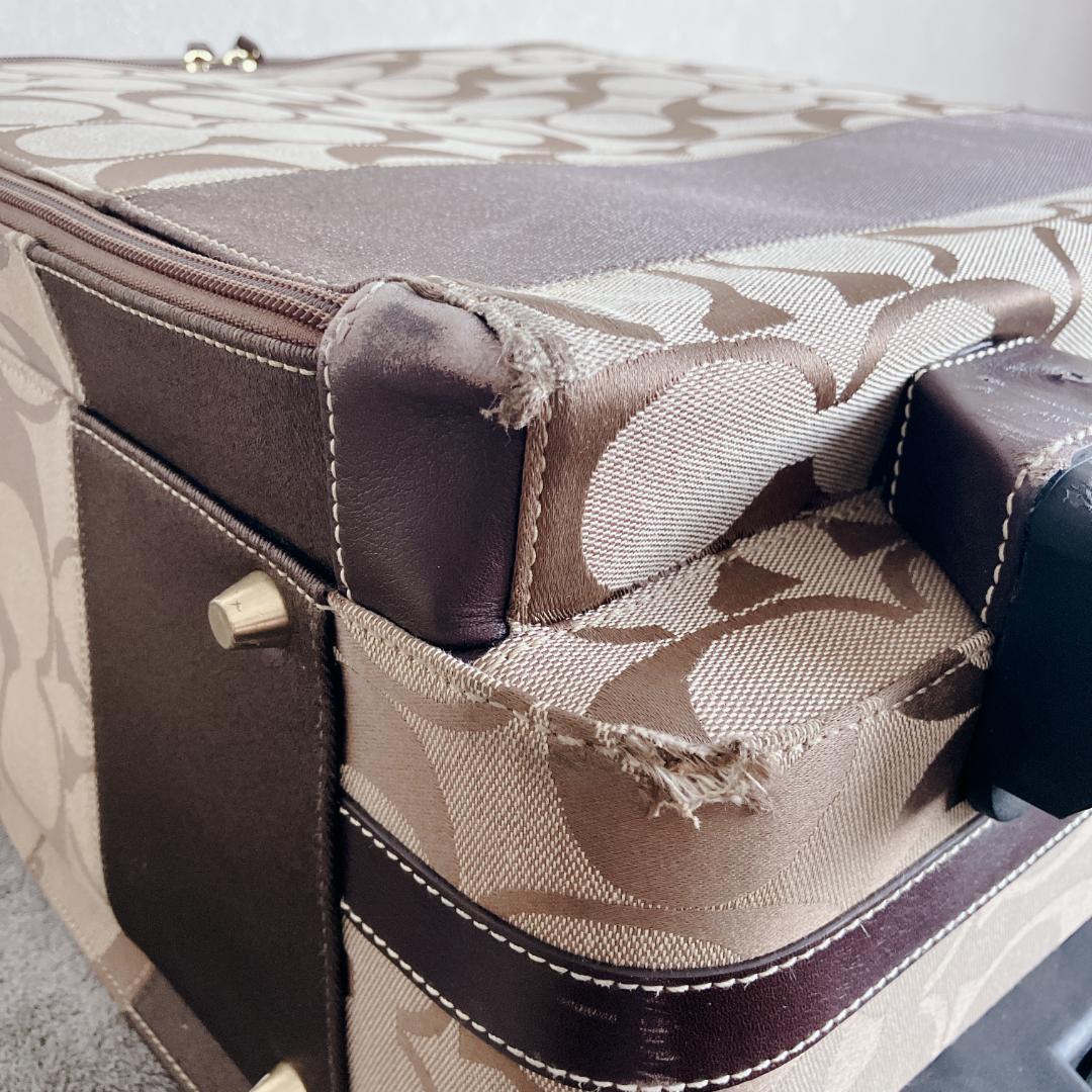 イブちゃん　COACH コーチ　キャリーケース スーツケースシグネチャー