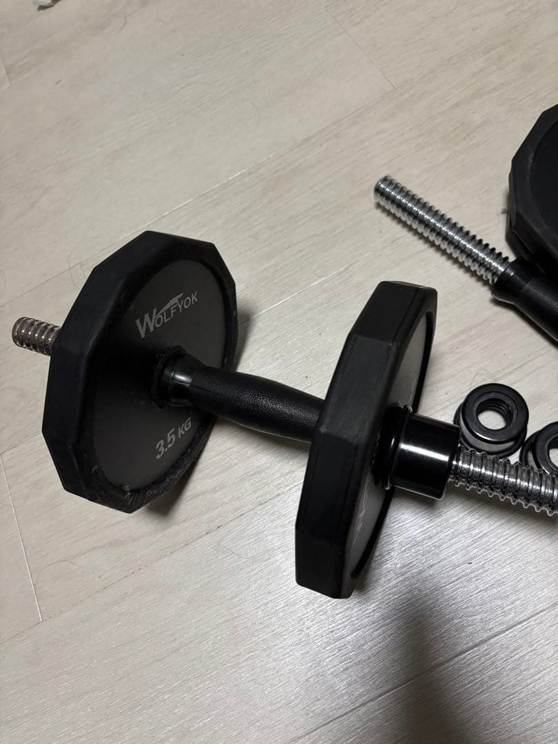 WOLFYOK ダンベルプレートセット 40kg（20kg×2）