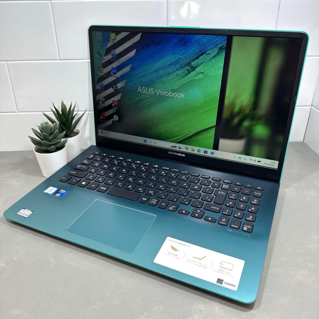 【限定】ASUSファーマメントグリーン☘8世代i5☘NVMe256+1TB