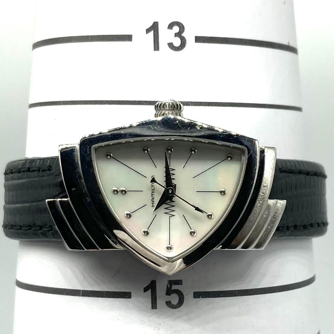 【稼動】 ハミルトン ベンチュラ 腕時計 H242112 ホワイトシェル