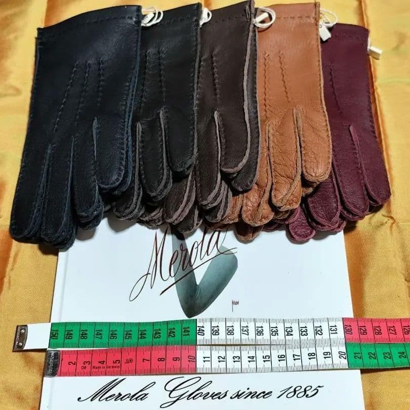専用 今季 メローラ ディア黒 ライニングなし 革手袋 グローブ MEROLA