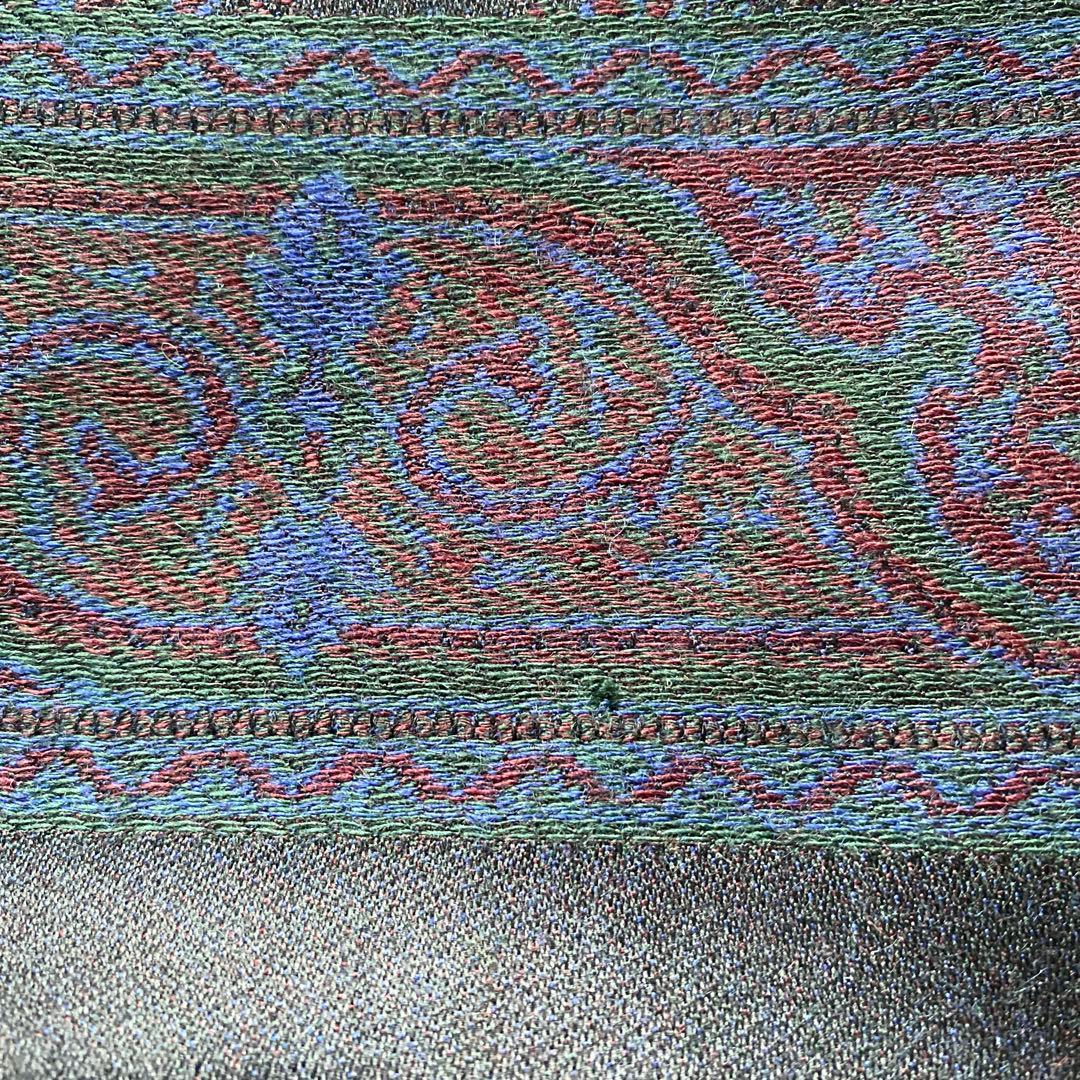 サンローラン　カシミア×絹　マフラー　ペイズリー総柄