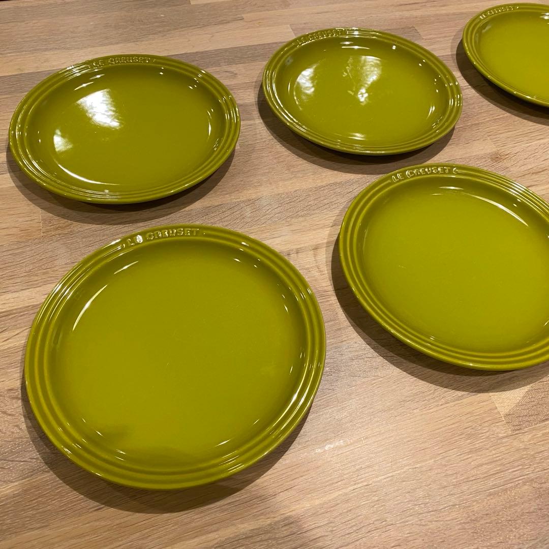 LE CREUSET ピーコック ペアグリーン ７点セット