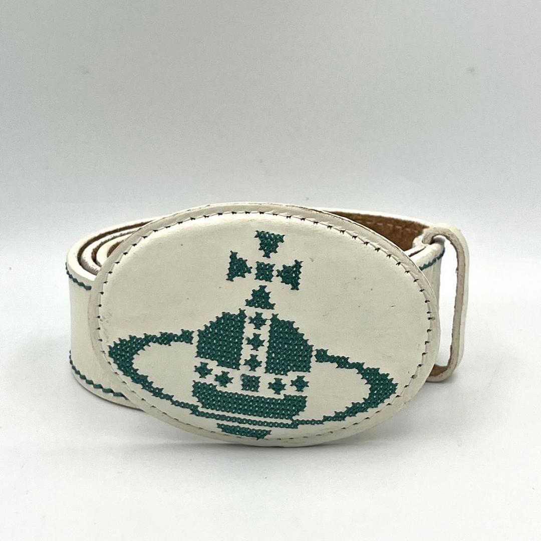 【希少】レア Vivienne Westwood オーブ ステッチ レザーベルト