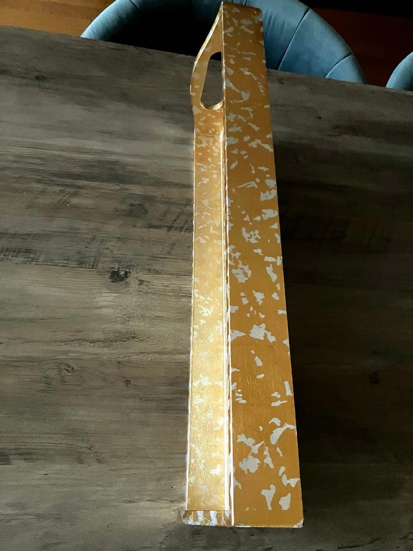 【caspari 】リカーバートレイ　金箔　持ち手付き