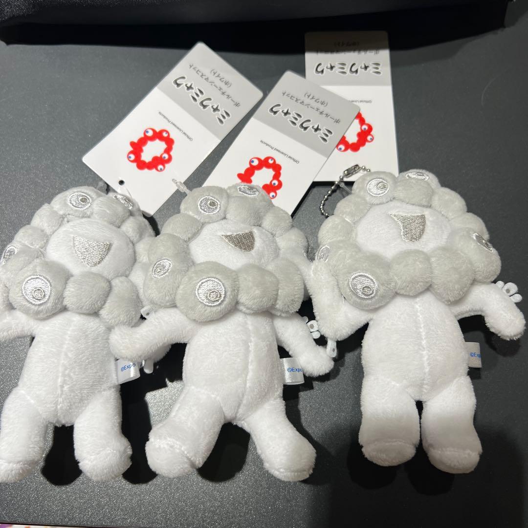 白ミャクミャク　ボールチェーン　3個セット　匿名配送