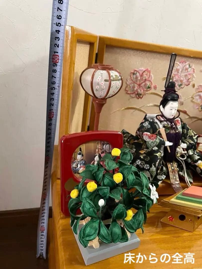 雛人形 ひな人形 紅月作 収納 コンパクト 木製本格収納飾り