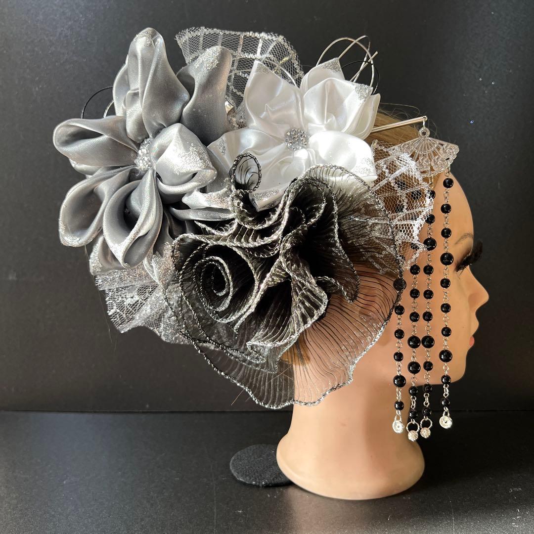 髪飾り・簪・成人式・結婚式・つまみ細工・豪華・ド派手・振袖・花魁・キラキラ