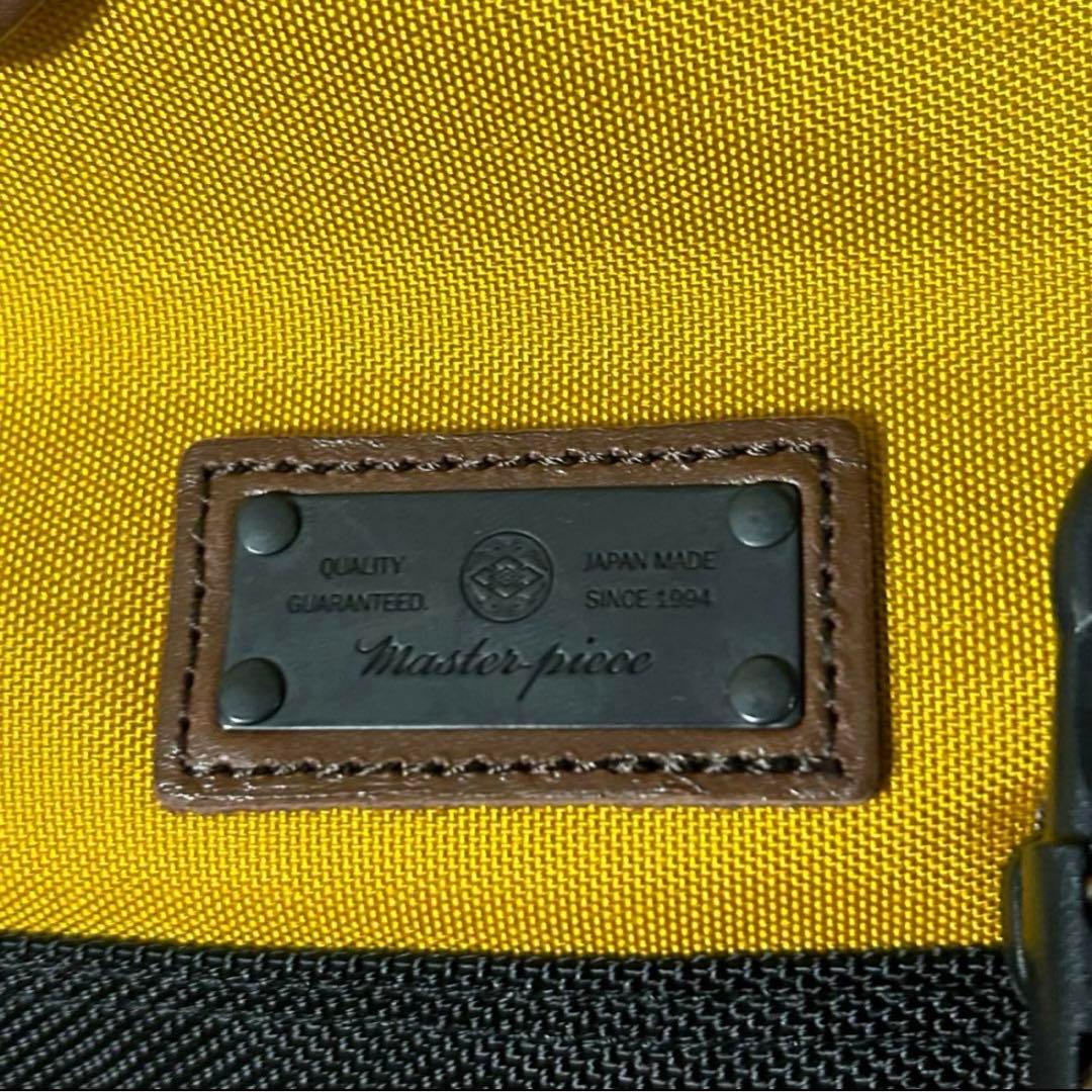 master-piece メッセンジャーバッグ イエロー/ネイビー　廃番カラー