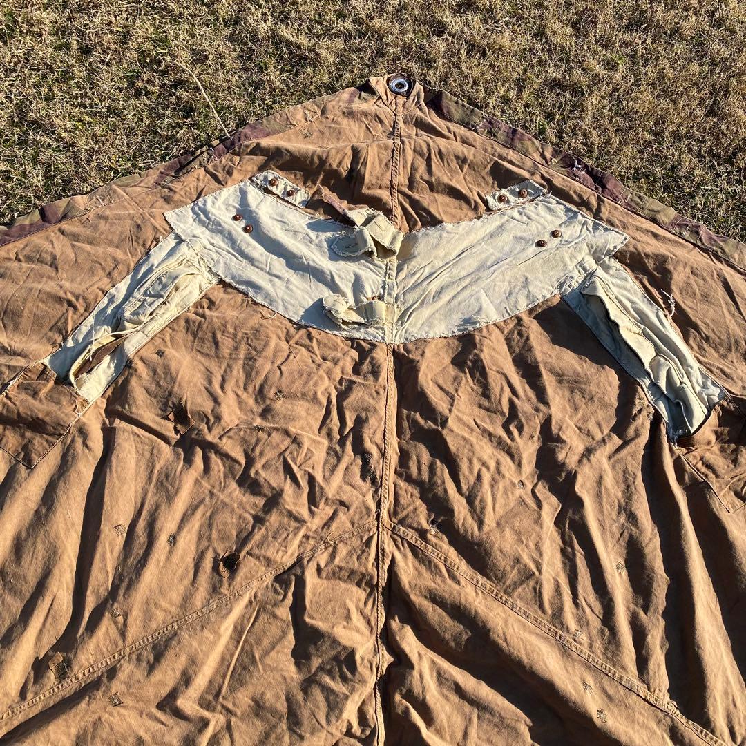 【超レア】ハンガリー軍幕　初期型　扇型　２枚②　迷彩　ハリケーンカモ　ミリタリー