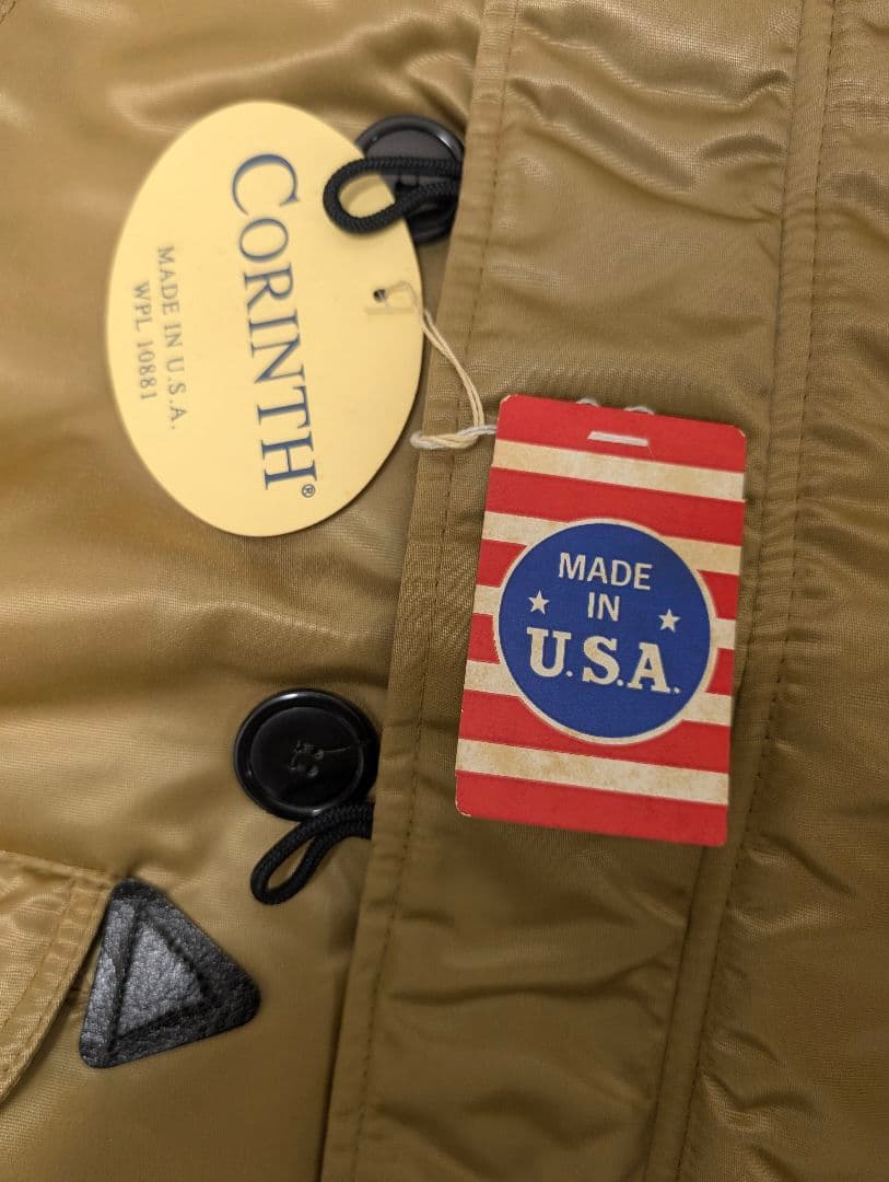 最終値下☆CORINTH MFG CO N3B フライトジャケット ゴールド