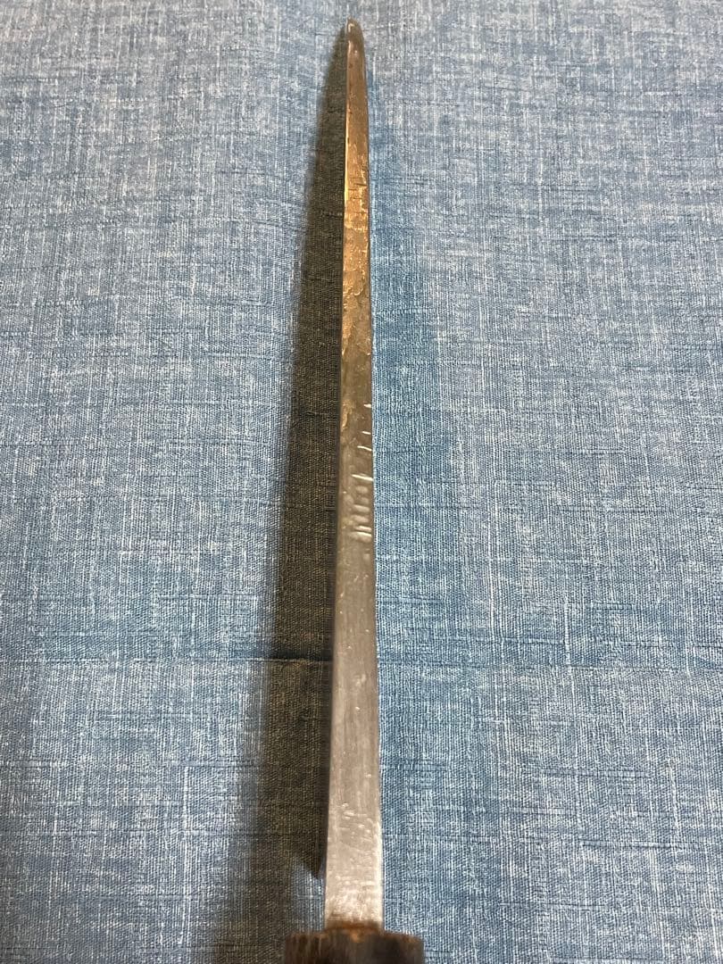 堺金重作　大出刃包丁　白鋼　水牛柄　7尺　刃渡り21センチ