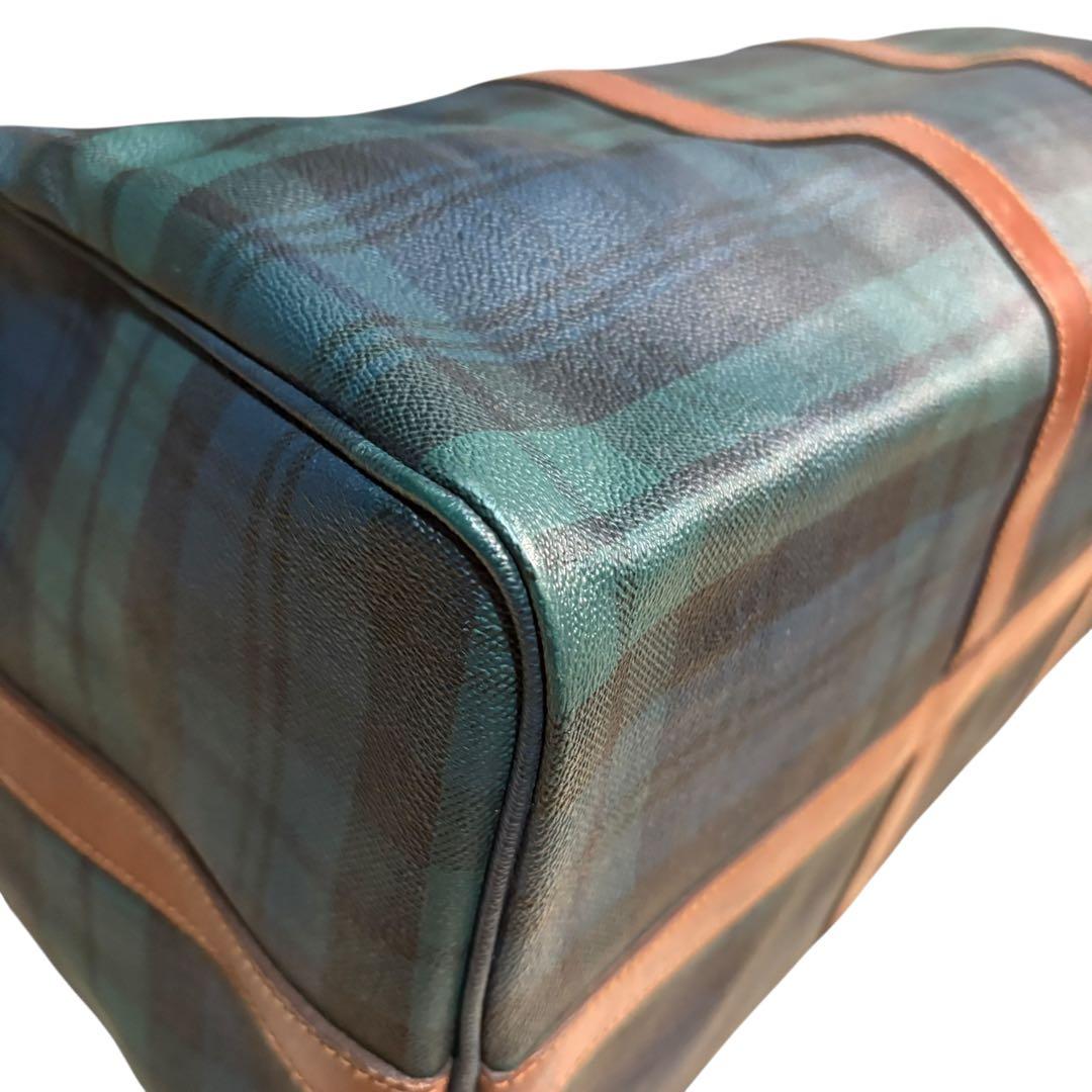 美品 ポロラルフローレン ボストンバッグ 2way チェック PVC 大容量