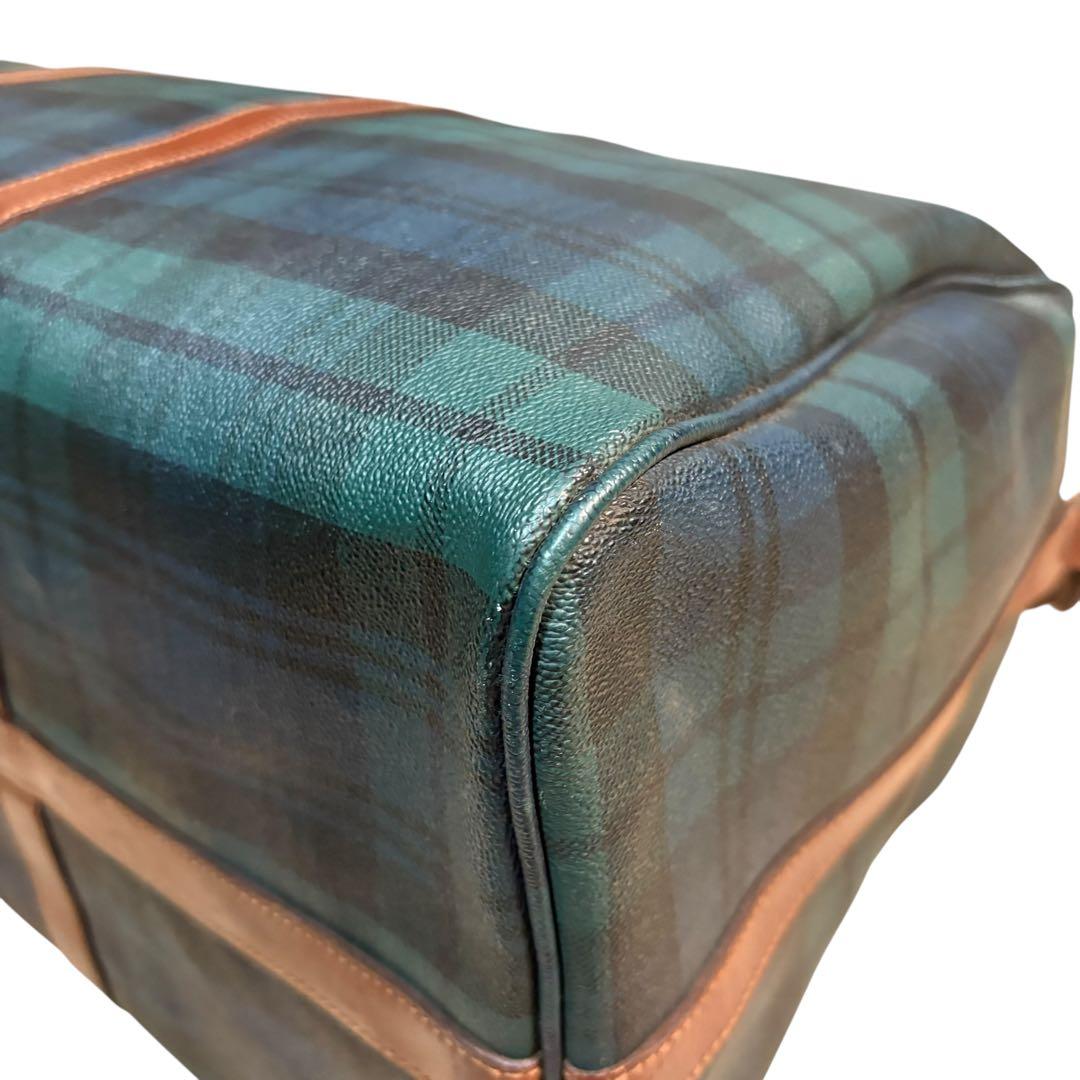 美品 ポロラルフローレン ボストンバッグ 2way チェック PVC 大容量