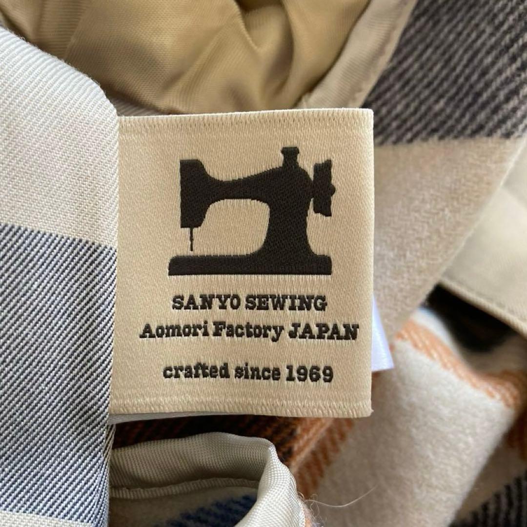 美品　SANYO　ステンカラーコート　100年コート　ライナー付　36　日本製