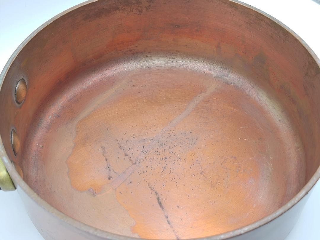 フランスSIN社　銅製片手鍋　18cm