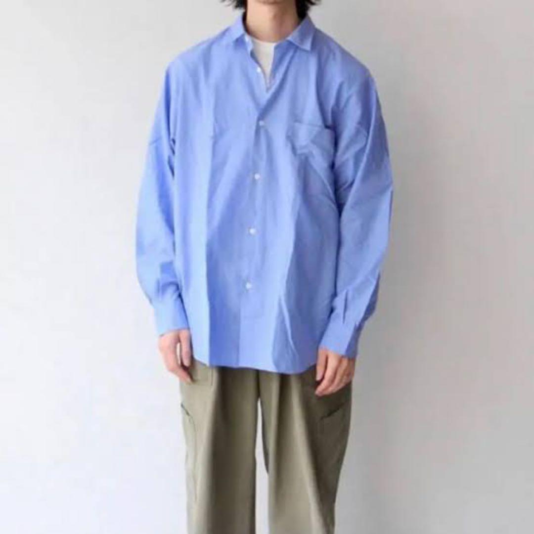 【着用1回極美】COMOLI コモリシャツ V01-02001