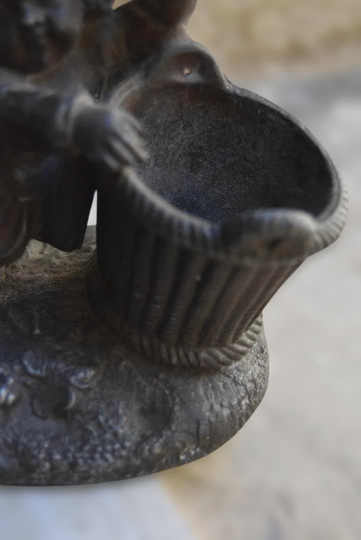 フランス19世紀　バッカス（葡萄の収獲の神様）のアンクリエ　美品　アンティーク