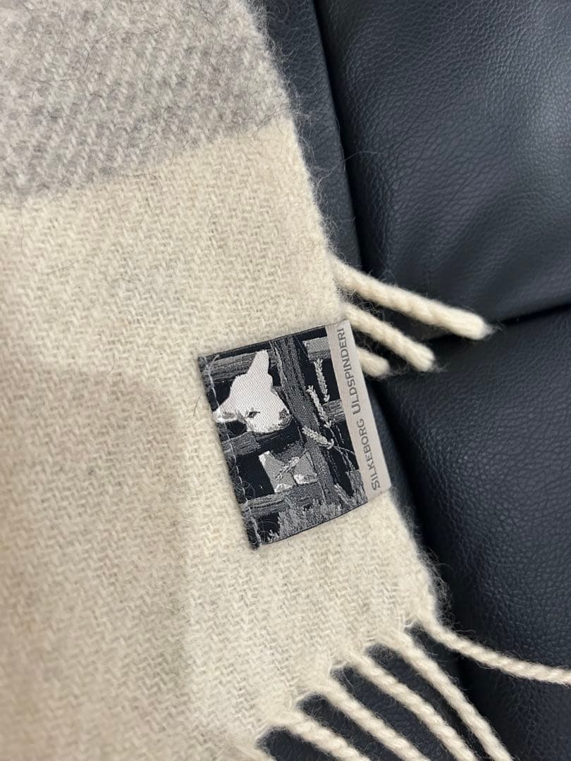 【美品】シルケボー SILKEBORG ウールブランケット