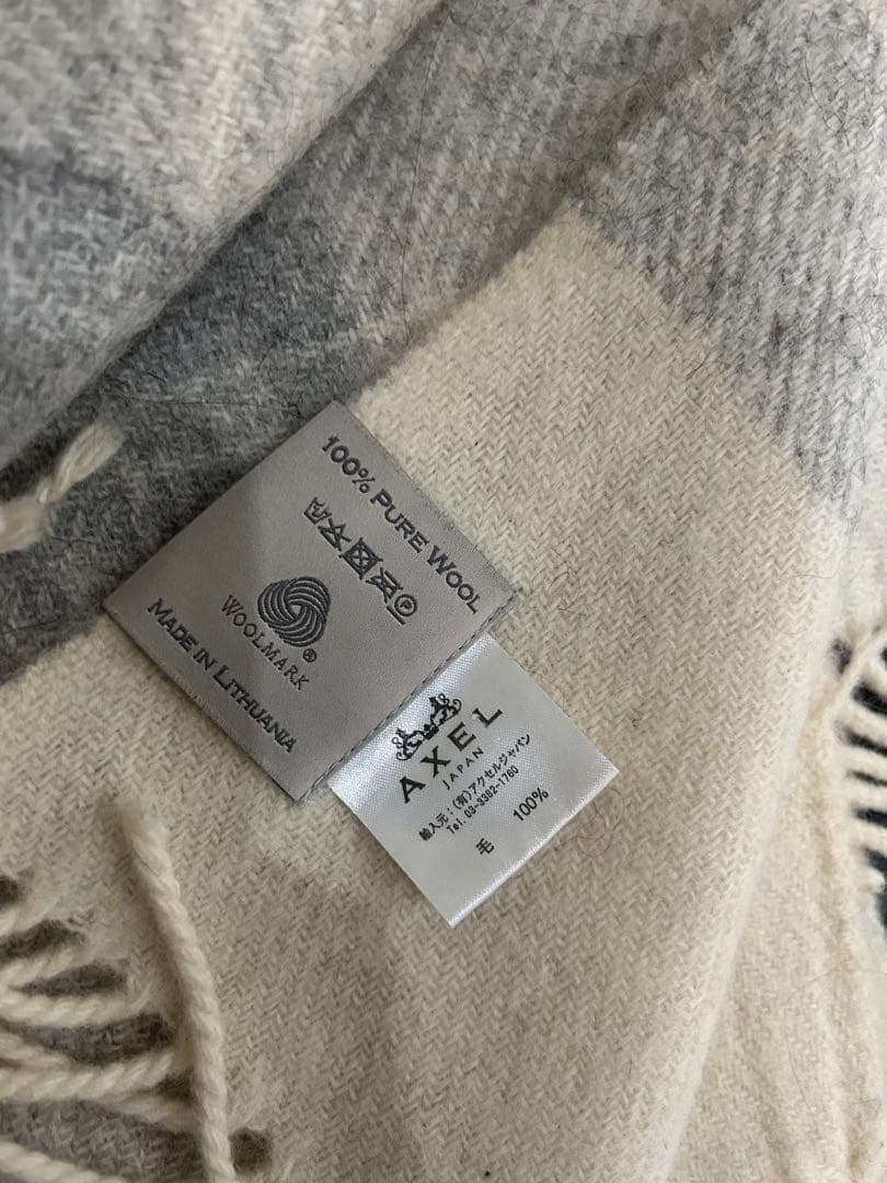 【美品】シルケボー SILKEBORG ウールブランケット