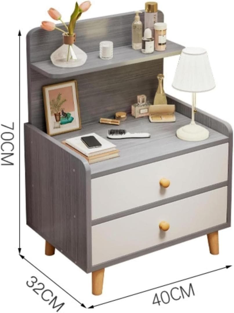 ベッドサイドテーブル 引き出し付きベッドサイドテーブル 収納 引き