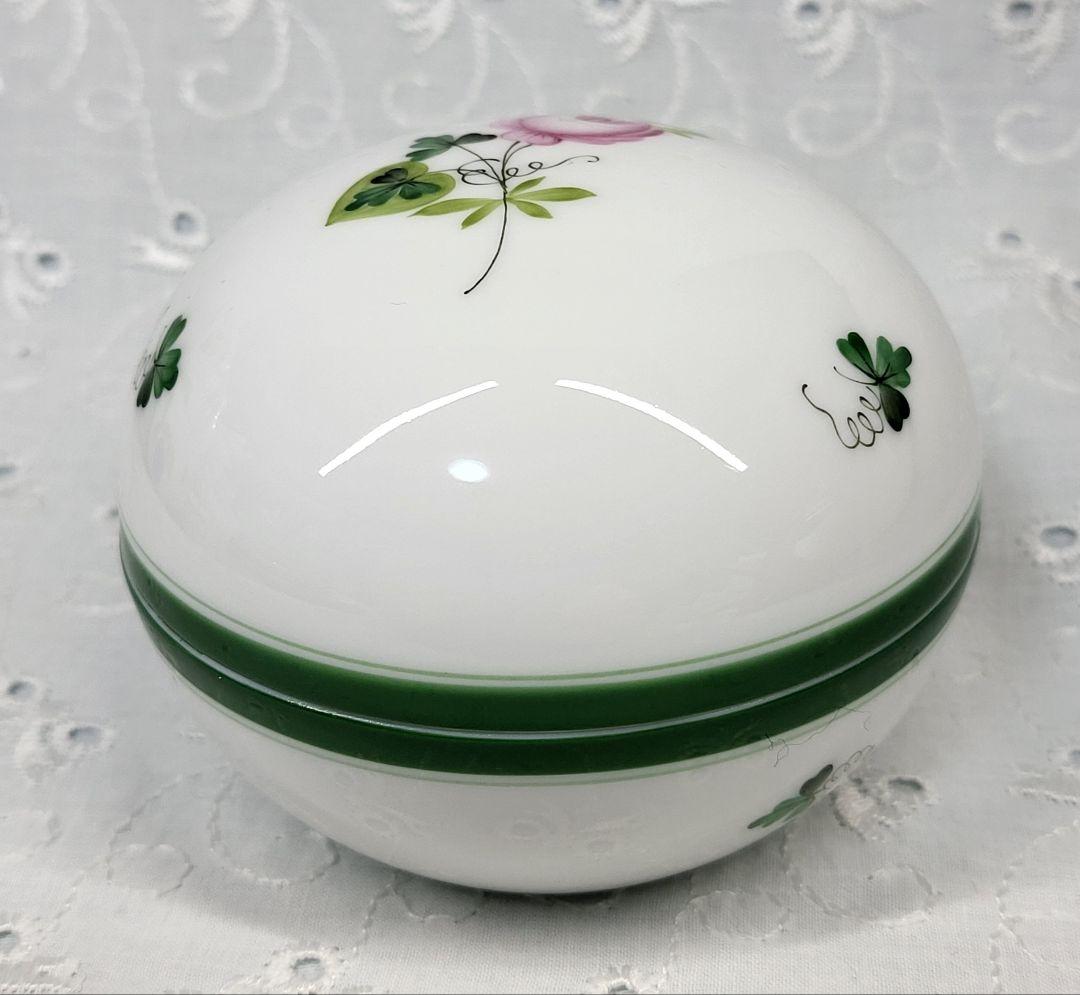 美品✨ヘレンド ウィーンの薔薇 ボンボニエール 小物入れ ピンクバラ 丸