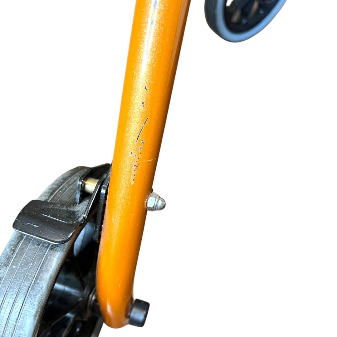 【極美品】歩行器 竹虎 ハッピー II NB オレンジメタリック
