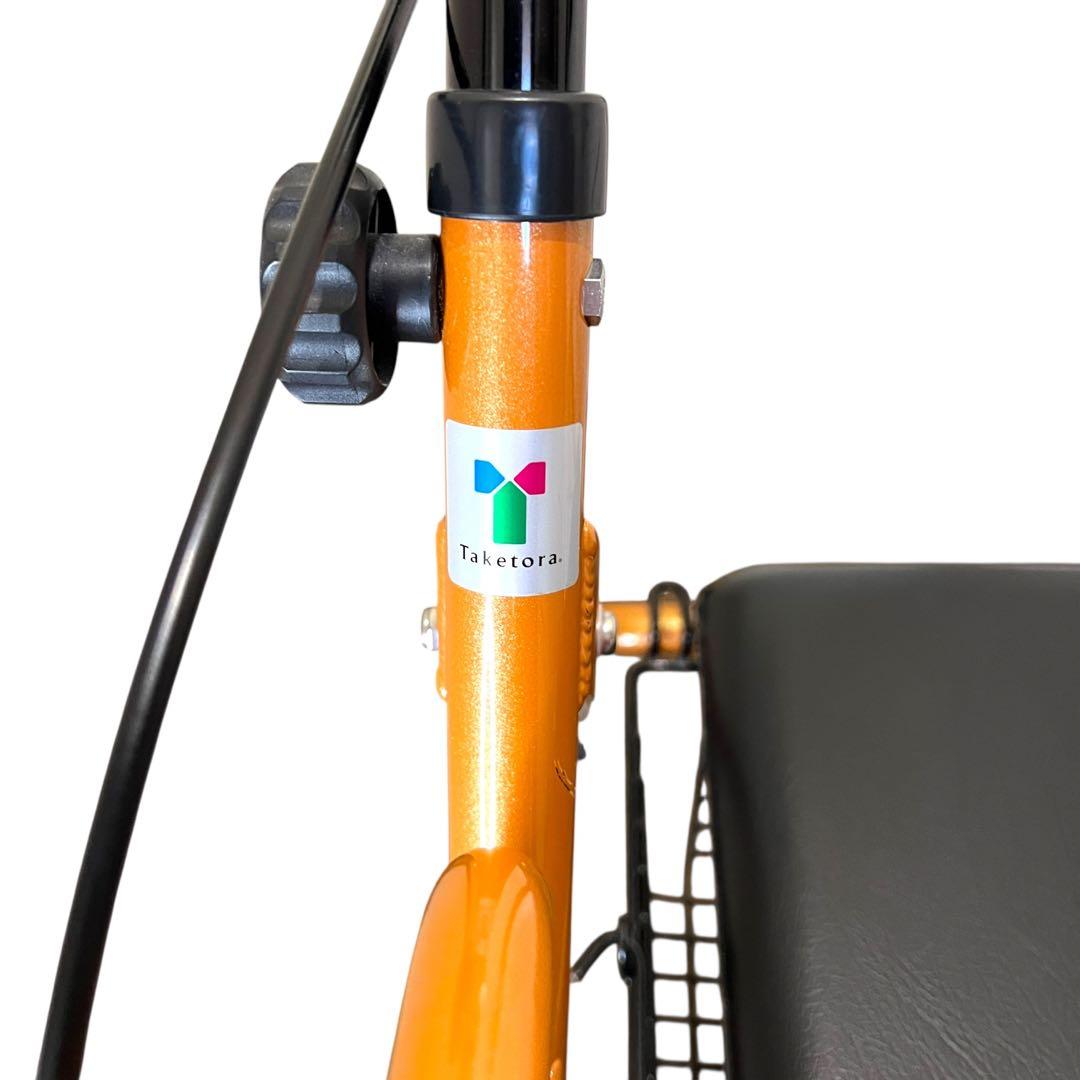 【極美品】歩行器 竹虎 ハッピー II NB オレンジメタリック