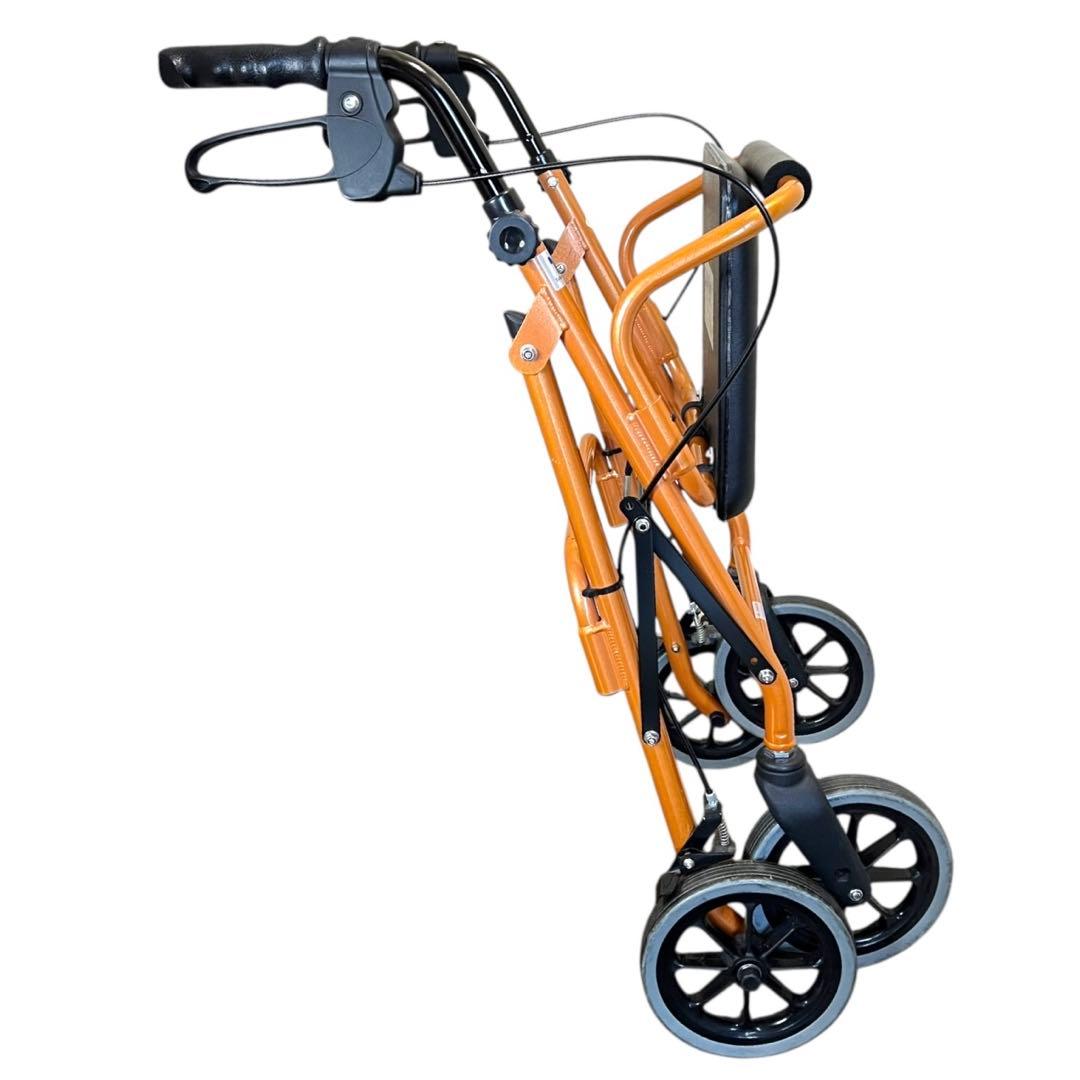 【極美品】歩行器 竹虎 ハッピー II NB オレンジメタリック