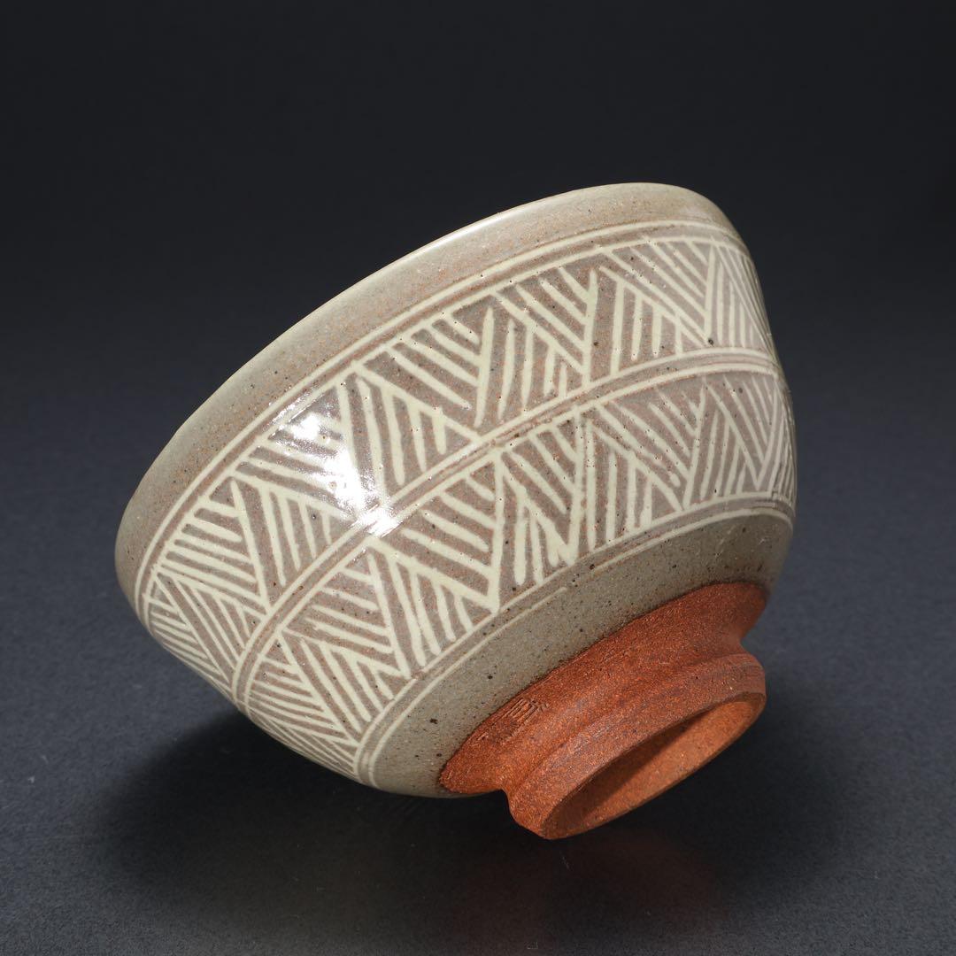 数茶碗10個　三島　福森研晃　共箱　美品　R1629ラ3