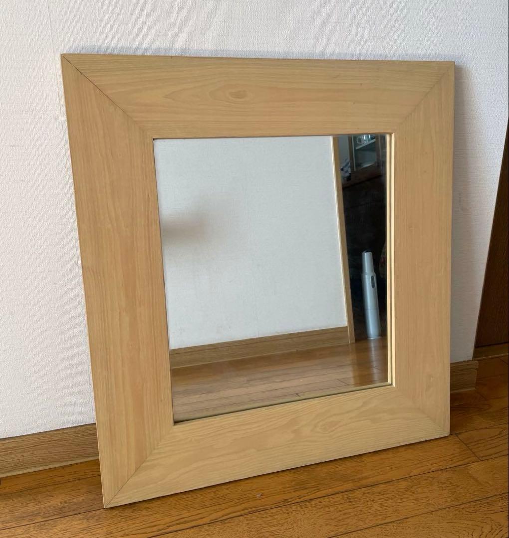 SAZABY 木製フレーム 壁掛け鏡