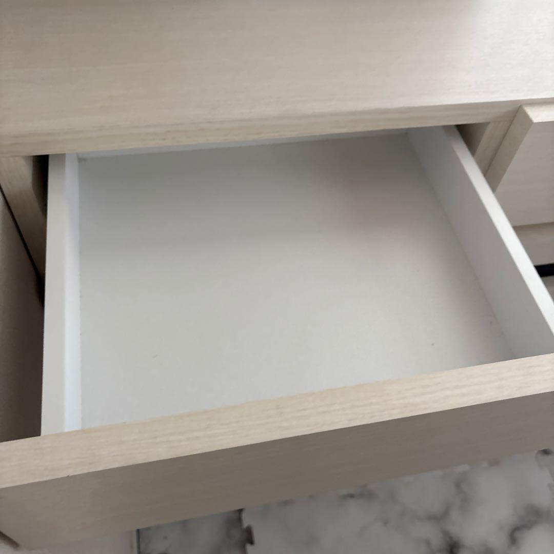 ホワイトリビングボード/サイドボード/幅120/完成品