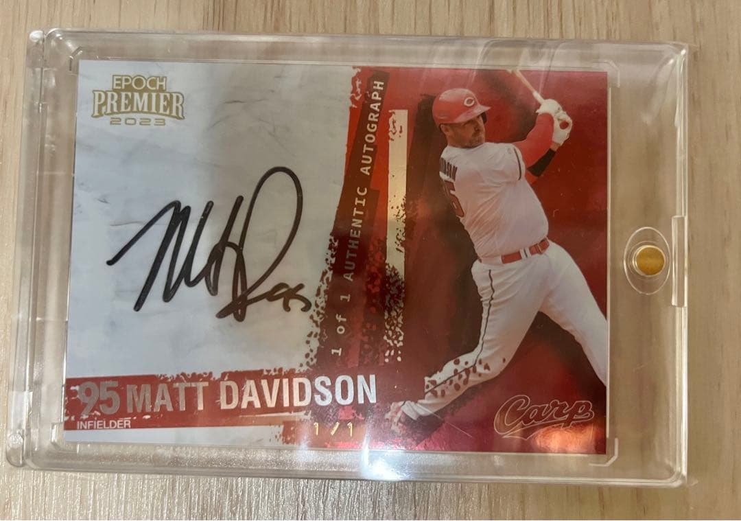 エポック デビッドソン 直筆サインカード 1of1