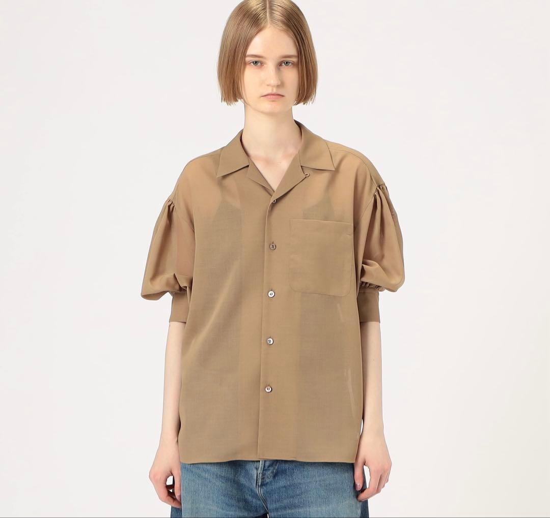 トップス HYKE T/W VOILE BALLOON SLEEVE BLOUSE